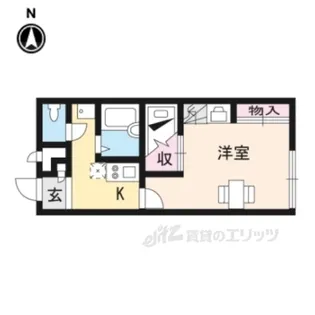 レオパレスニューエイジ【1階】の間取り