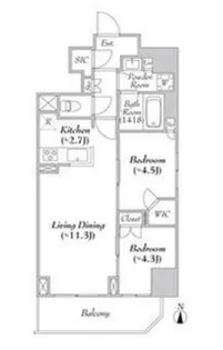 ASMACI MAISON両国II【9階】の間取り