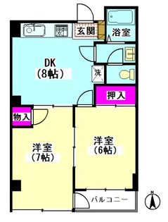 エステートSUN【3階】の間取り
