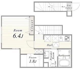 CITY COURT 四谷坂町【2階】の間取り
