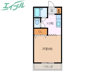 コーポ阪本【2階】の間取り