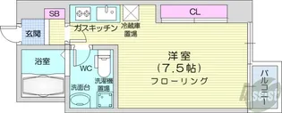 レジデンス札幌北18条【7階】の間取り