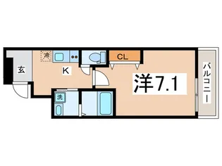 フジパレス長田ノース【3階】の間取り