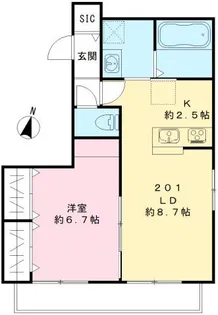 リコグラン井口【2階】の間取り