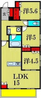 シャルマンおおたかの森【2階】の間取り
