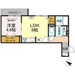 ディー パイナ 生麦【3階】の間取り