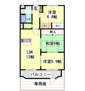 メゾンレアリゼ【1階】の間取り