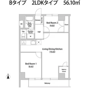 グラスハイム【3階】の間取り
