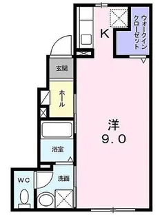 リンデ落合【1階】の間取り