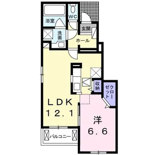 アークスI【1階】の間取り