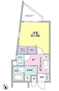 ル ガルデニア【2階】の間取り