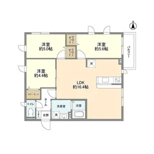 Peabody Homes Nakanosakaue【2階】の間取り
