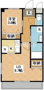 コーポNAKASHIMA【1階】の間取り