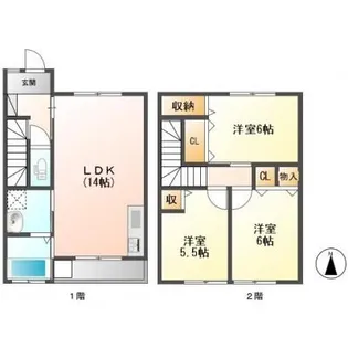 パインコートの間取り