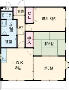 フローラ林 A棟【2階】の間取り