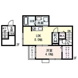 GARNET【3階】の間取り