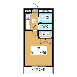 パレス欅【1階】の間取り