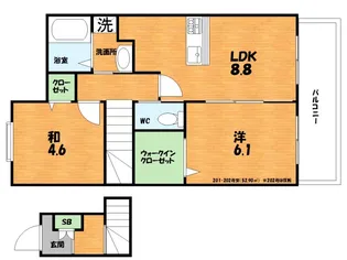 ヴェヌスタ幾野【2階】の間取り