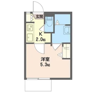 コーポふじA【2階】の間取り