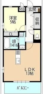 Prendreプランドール【4階】の間取り