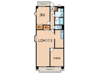 ヌンクタータ【2階】の間取り