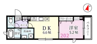 サザンベラチッタ【1階】の間取り