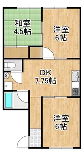 メゾン虫明【2階】の間取り