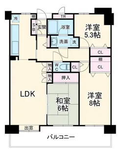 ソフィア習志野【2階】の間取り
