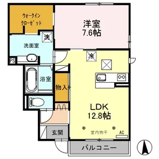 サンモール A【1階】の間取り