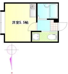 カースク大岡山【1階】の間取り