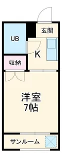 新清洲クラウンビル【2階】の間取り