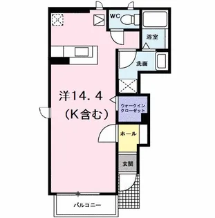 グランベルジュA【1階】の間取り