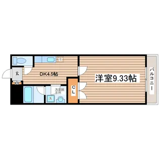 パセオ保春院【2階】の間取り