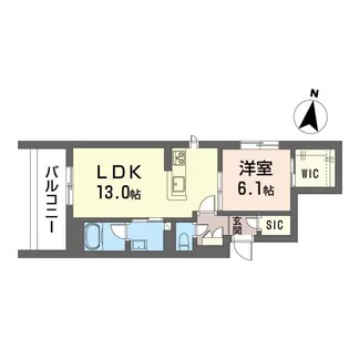 リッツ・リン【2階】の間取り