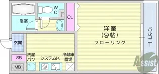ロイヤルステージ宮城野【5階】の間取り