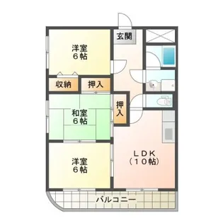 ハピネス21【4階】の間取り