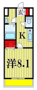 サニーホームハザマ【1階】の間取り