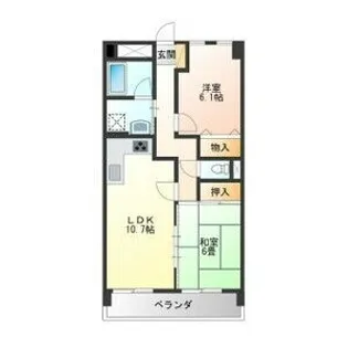 ケルムスコットコート【5階】の間取り