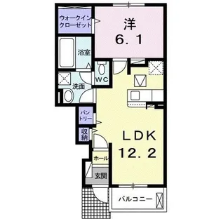 ザ・ビレッジグリーン山口町II【1階】の間取り