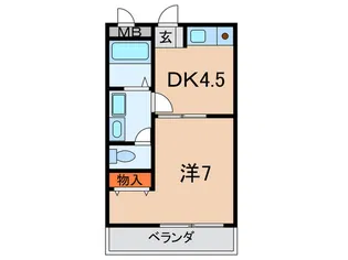 リブイン六甲【3階】の間取り