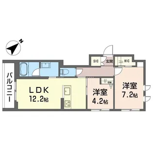 フロリア 文京【2階】の間取り