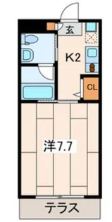 クレールコート【1階】の間取り
