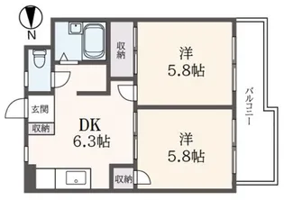 エクセル中央林間【3階】の間取り