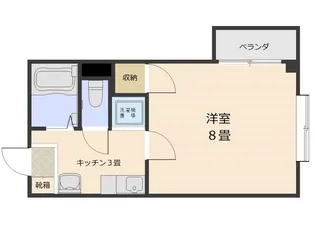 下荒田AMビル【2階】の間取り