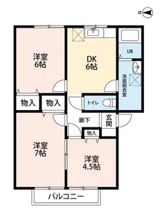 シャモニー【1階】の間取り