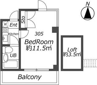 パワーハウス東京II【3階】の間取り