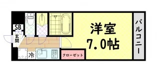 Luxe西長堀【3階】の間取り
