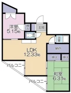 メゾンド童橋の間取り