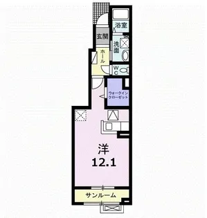 Hale Aloha D【1階】の間取り