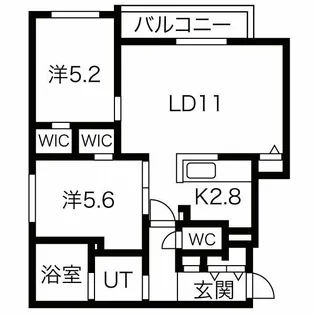 elise-L エリーゼ エル【2階】の間取り